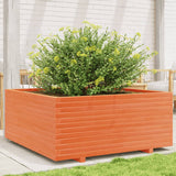Vidaxl Planning box 110x110x49.5 cm Solid pine wax brown