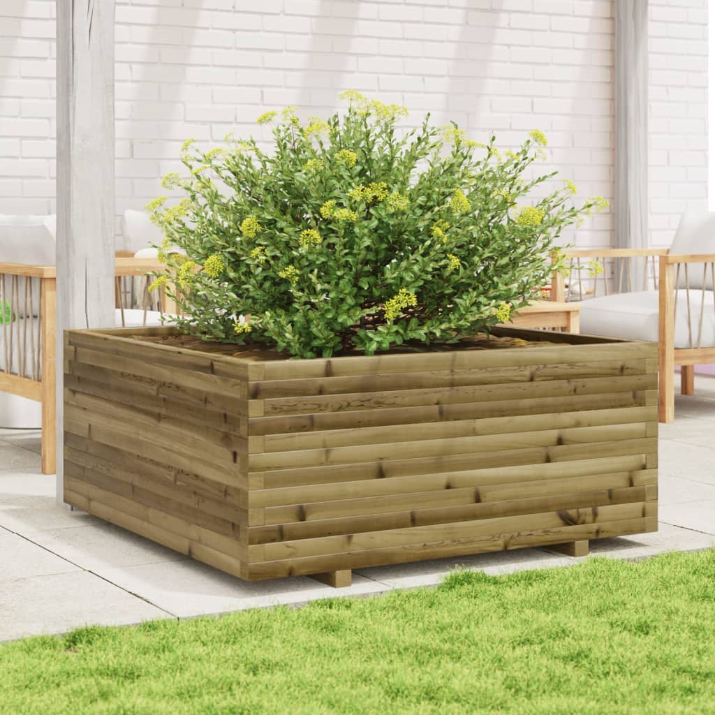Casella di pianificazione Vidaxl 110x110x49.5 cm Pine impregnato