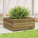Casella di pianificazione Vidaxl 110x110x49.5 cm Pine impregnato