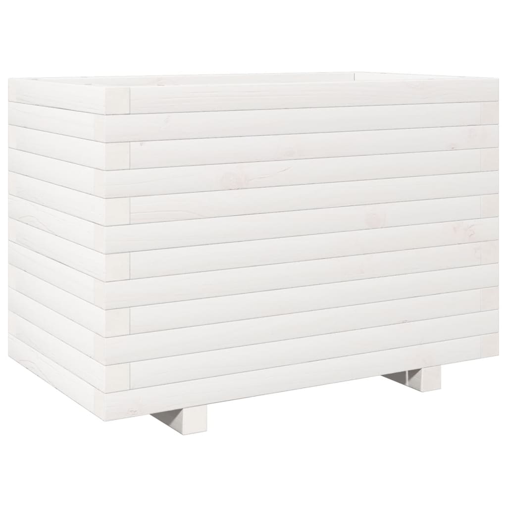 VidaXL Planning box 70x40x49.5 cm Solid pine white