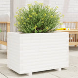 VidaXL Planning box 70x40x49.5 cm Solid pine white