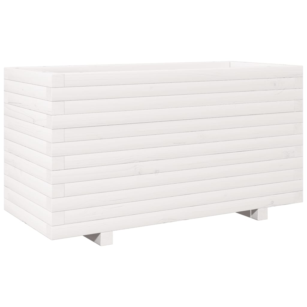 VidaXL Planning box 90x40x49.5 cm Solid pine white