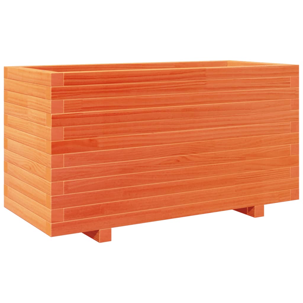 Vidaxl Planning box 90x40x49.5 cm Solid pine wash brown