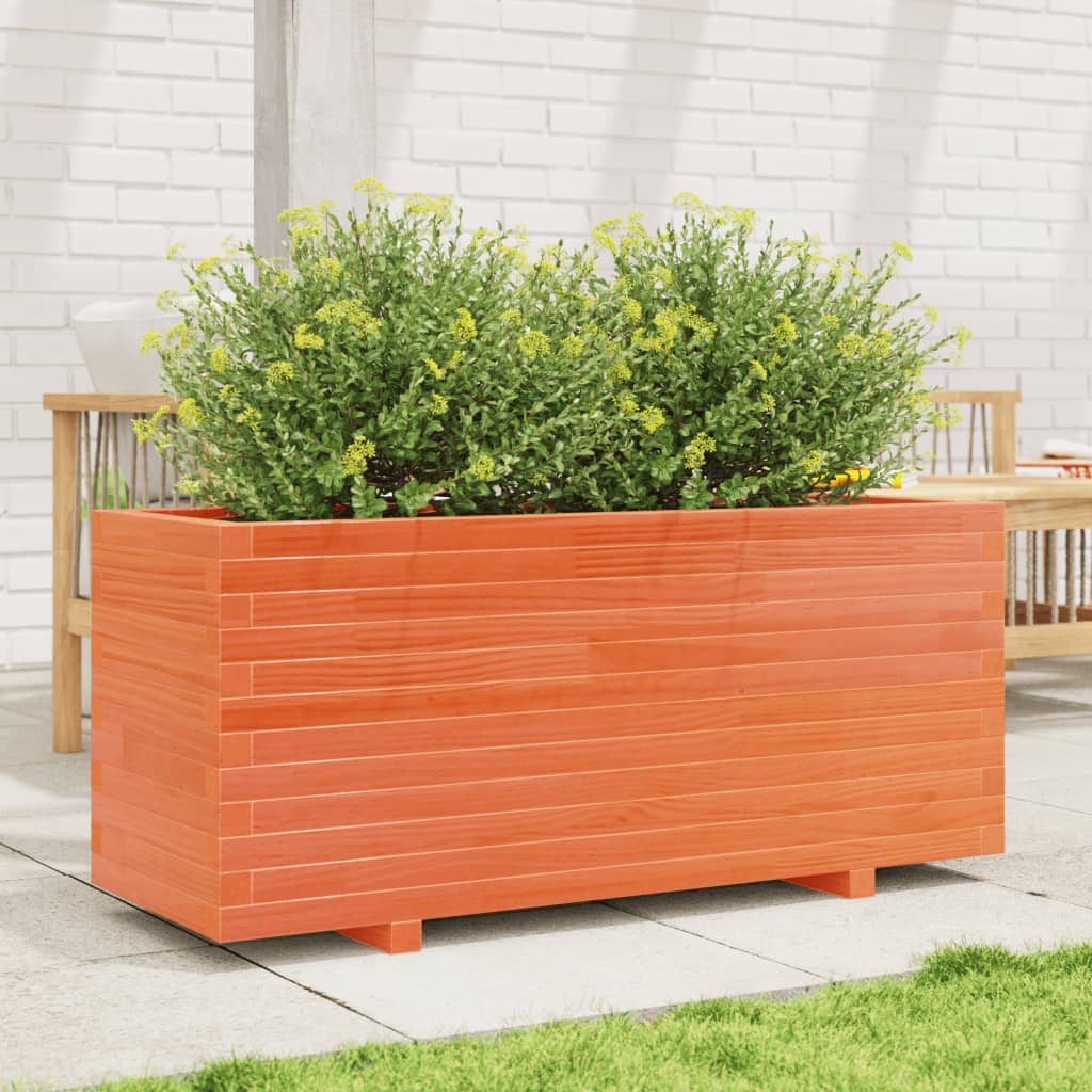 VidaXL Planning box 110x40x49.5 cm Solid pine wash brown