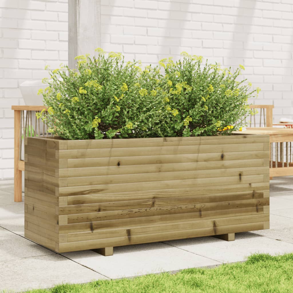 Casella di pianificazione Vidaxl 110x40x49.5 cm Pine impregnato