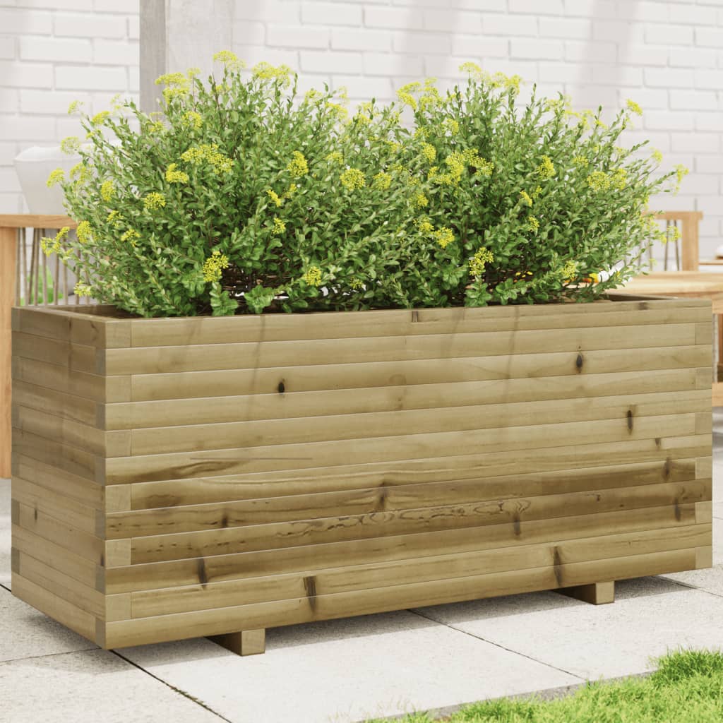 Casella di pianificazione Vidaxl 110x40x49.5 cm Pine impregnato