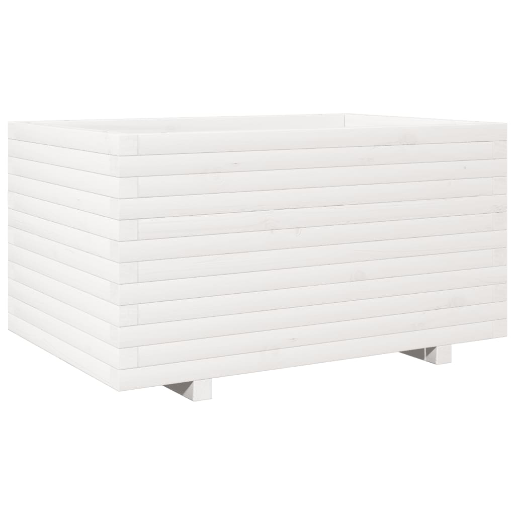 VidaXL Planning box 90x60x49.5 cm Solid pine white