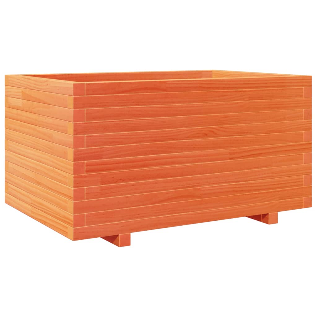 Vidaxl Planning box 90x60x49.5 cm Solid pine wash brown