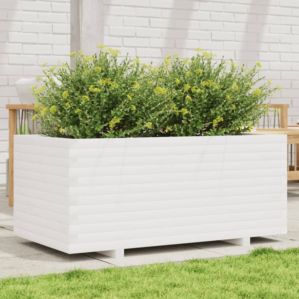 Casella di pianificazione Vidaxl 110x60x49.5 cm Pino di pino solido