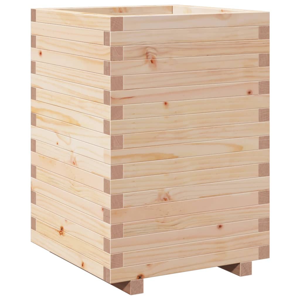 Casella di pianificazione Vidaxl 50x50x72.5 cm Pino solido