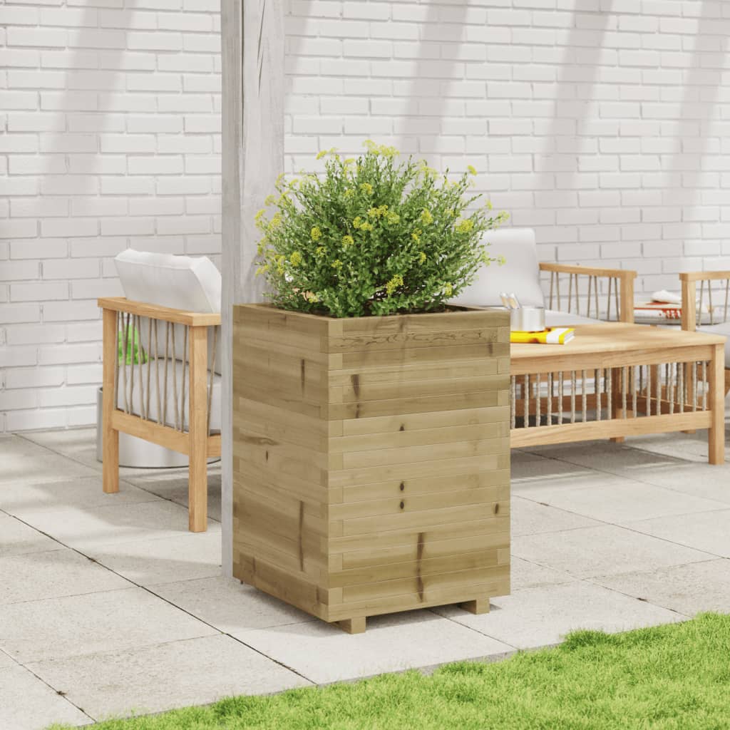 Casella di pianificazione Vidaxl 50x50x72.5 cm Pine impregnato