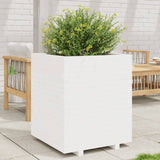 VidaXL Planter Big 60x60x72.5 cm Solid pine white