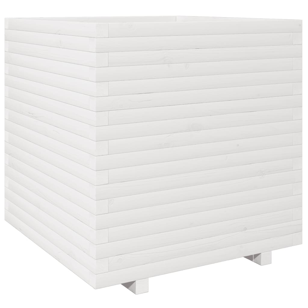 Plánovací box Vidaxl 70x70x72,5 cm pevná borovice bílá