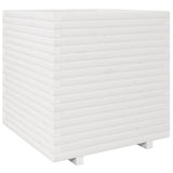 Plánovací box Vidaxl 70x70x72,5 cm pevná borovice bílá