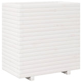 Casella di pianificazione Vidaxl 70x40x72.5 cm Pino solido bianco