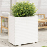Casella di pianificazione Vidaxl 70x40x72.5 cm Pino solido bianco