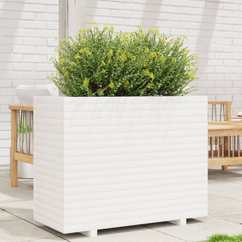 Vidaxl Planning box 90x40x72.5 cm Solid pine white