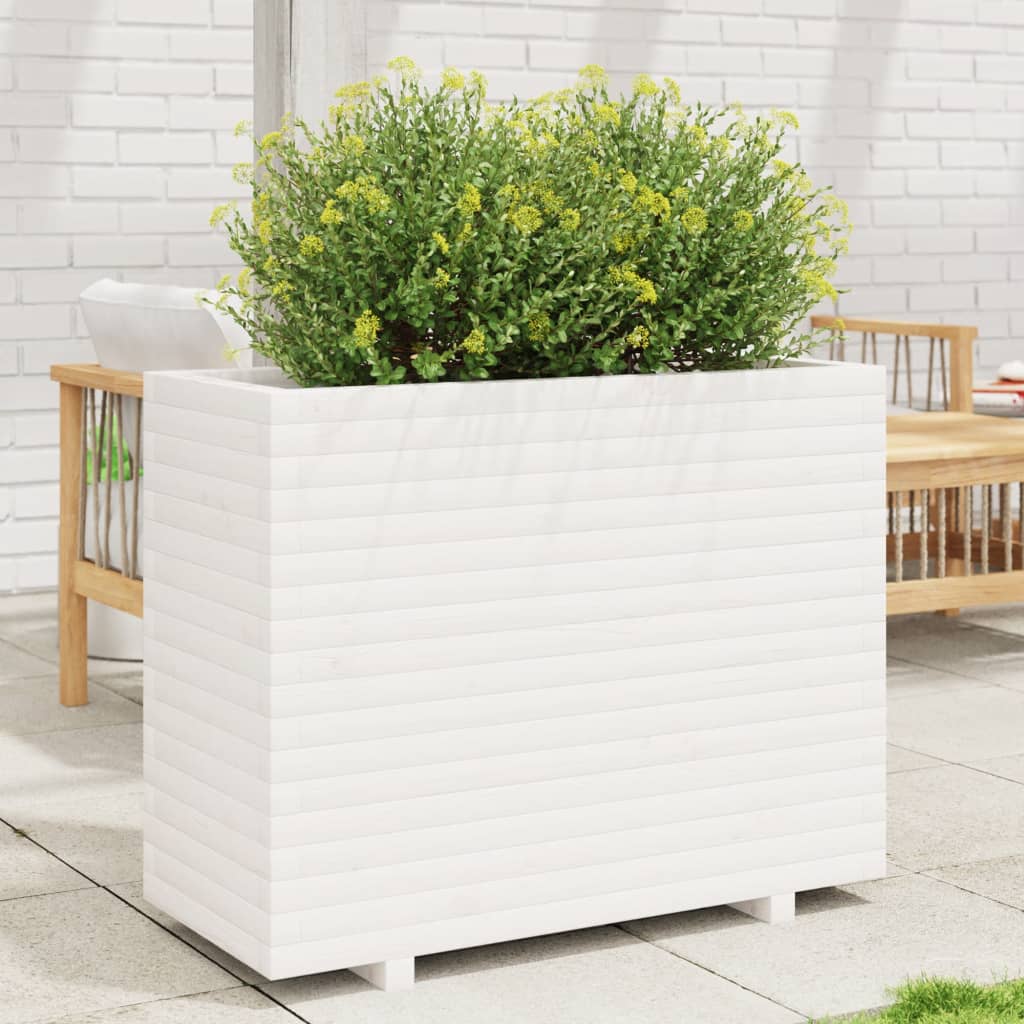 Vidaxl Planning box 90x40x72.5 cm Solid pine white