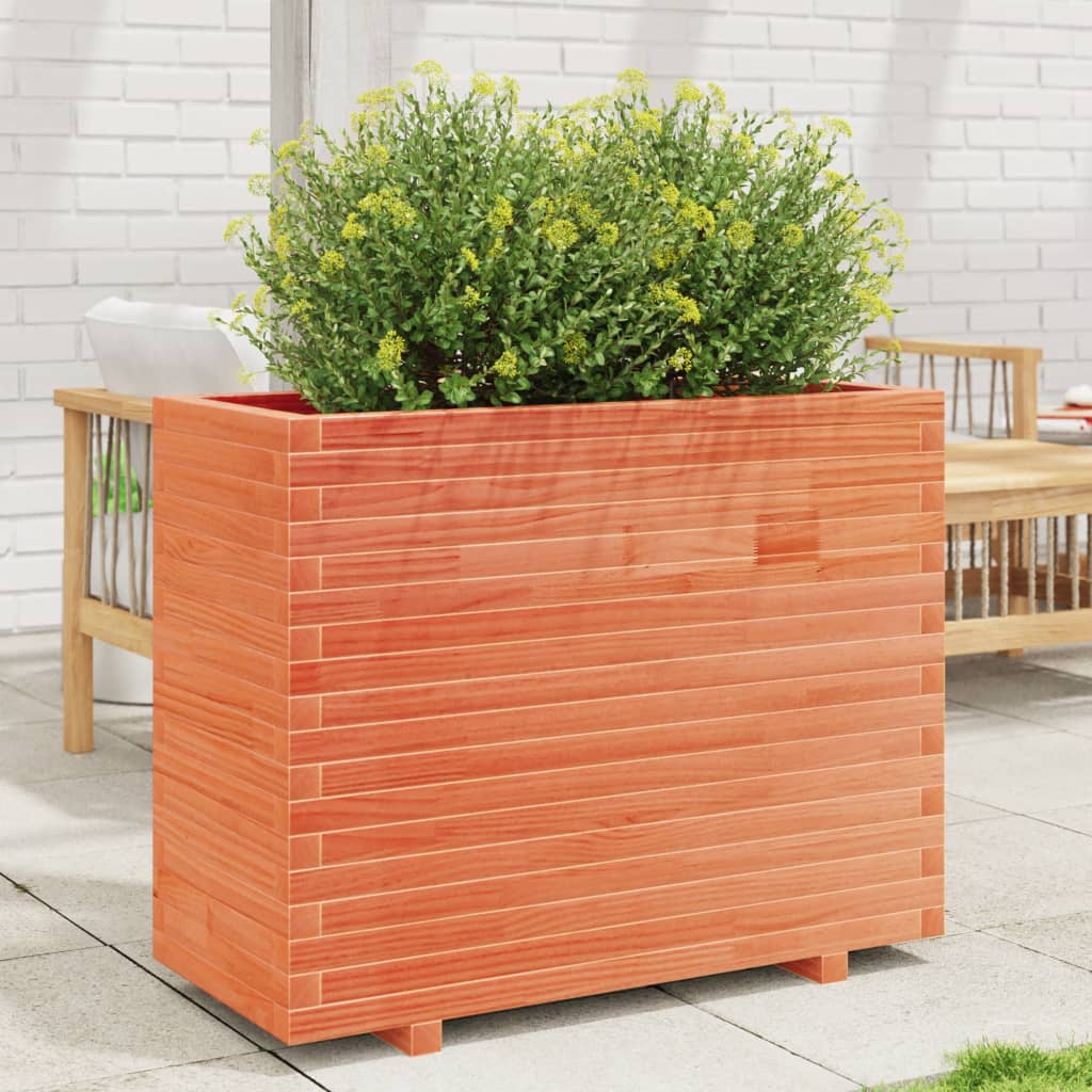 Vidaxl Planning box 90x40x72.5 cm Solid pine wash brown