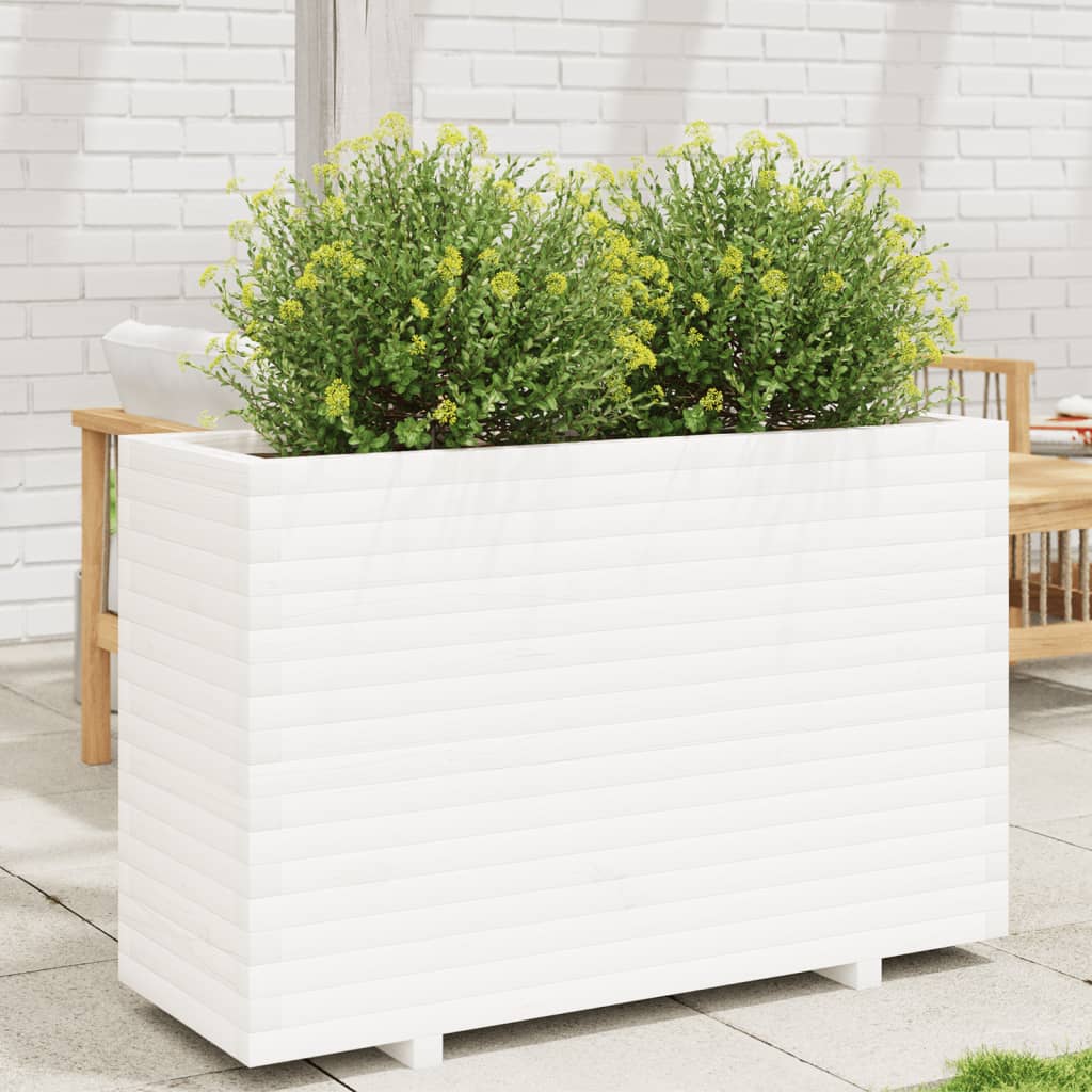 Vidaxl Planning box 110x40x72.5 cm Solid pine white