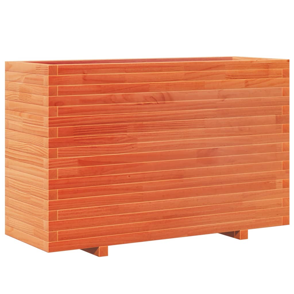 Vidaxl Planning box 110x40x72.5 cm Solid pine wash brown