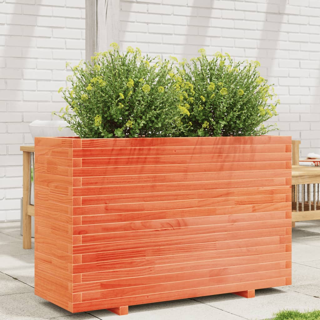 Vidaxl Planning box 110x40x72.5 cm Solid pine wash brown
