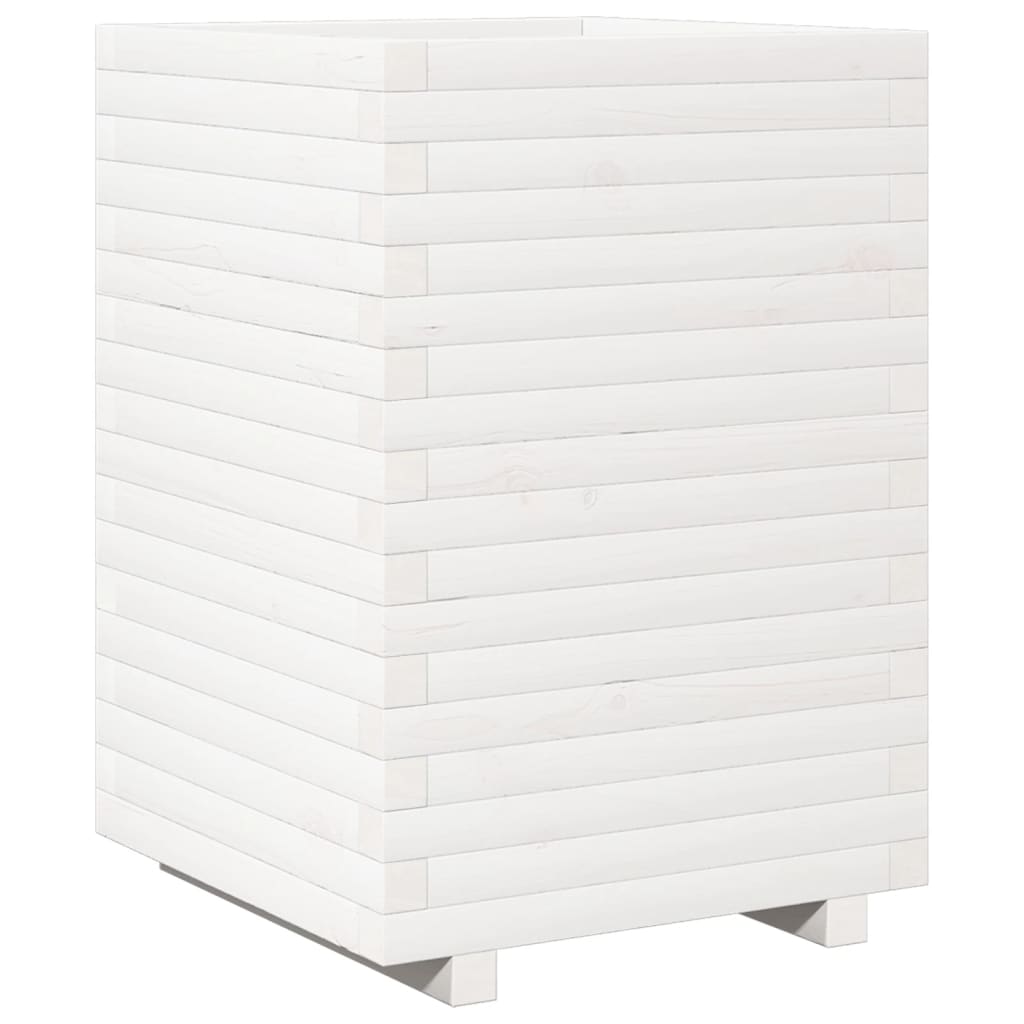 VidaXL Planning box 50x50x72 cm Solid pine white