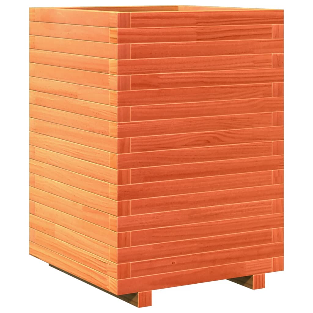 Vidaxl Planning box 50x50x72 cm Solid pine wash brown