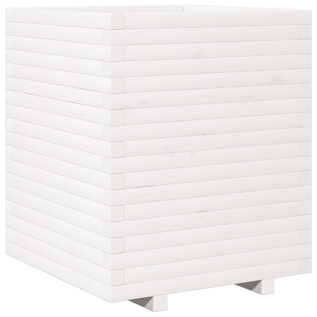 VidaXL Planning box 60x60x72 cm Solid pine white