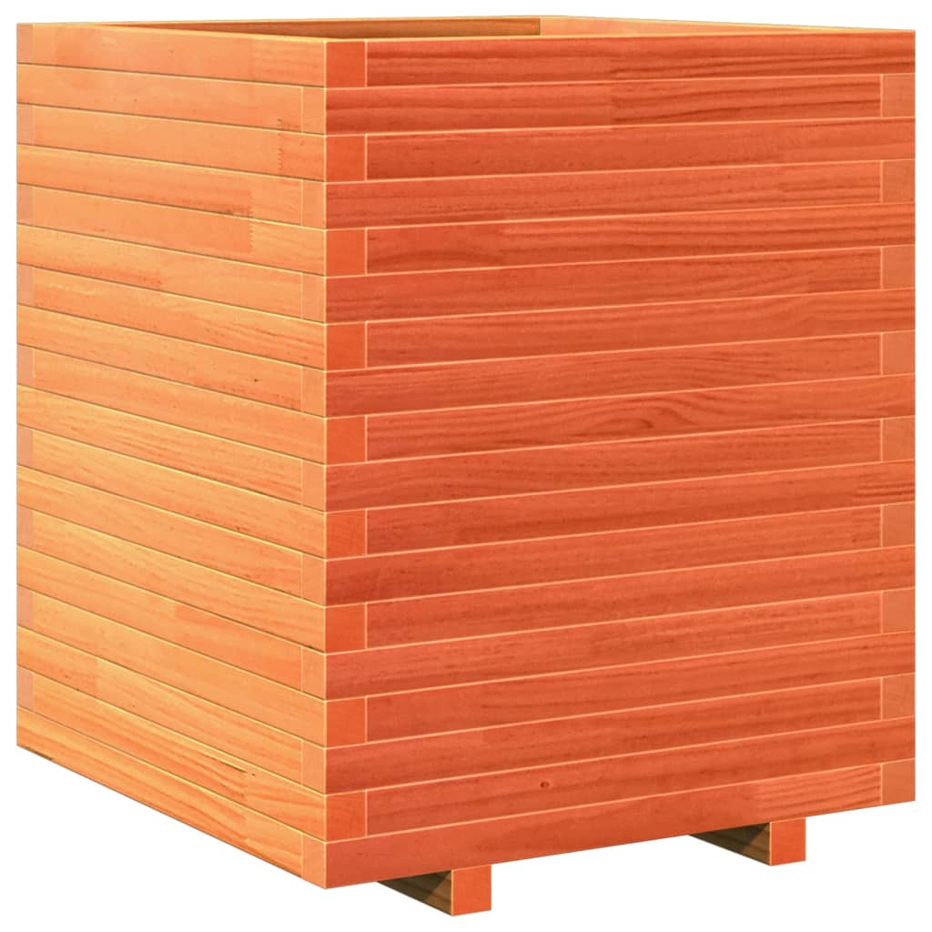 Vidaxl Planning box 60x60x72 cm Solid pine wash brown