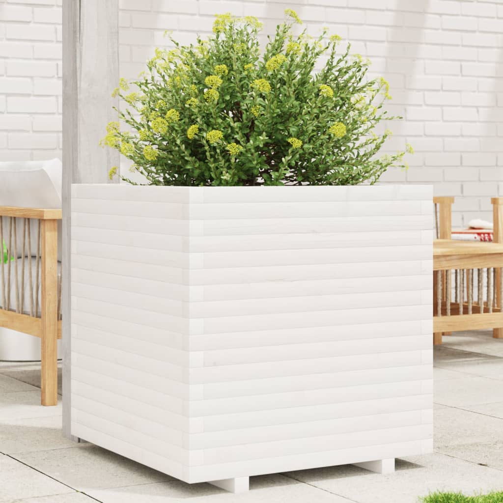 Vidaxl Planning box 70x70x72 cm Solid pine white