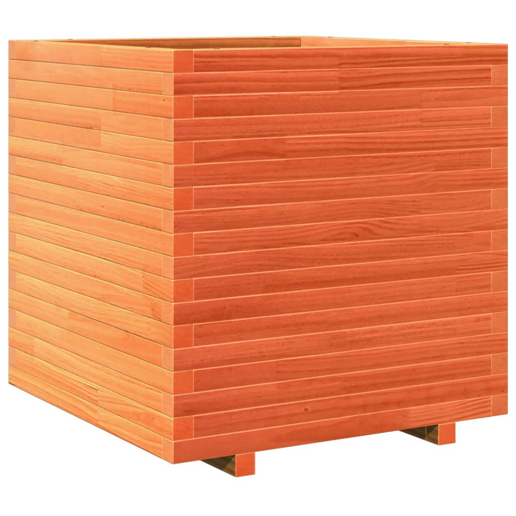 VidaXL Planning box 70x70x72 cm Solid pine wash brown