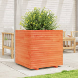 VidaXL Planning box 70x70x72 cm Solid pine wash brown