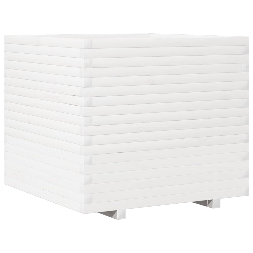 VidaXL Planning box 80x80x72 cm Solid pine white