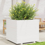 VidaXL Planning box 80x80x72 cm Solid pine white
