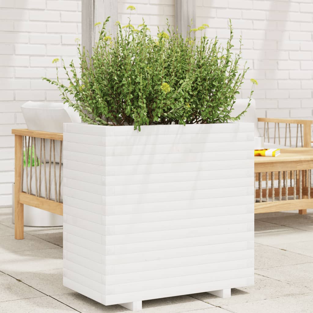 Vidaxl Planning box 70x40x72 cm Solid pine white
