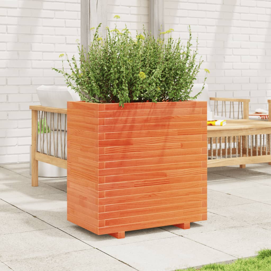 Vidaxl Planning box 70x40x72 cm Solid pine wash brown