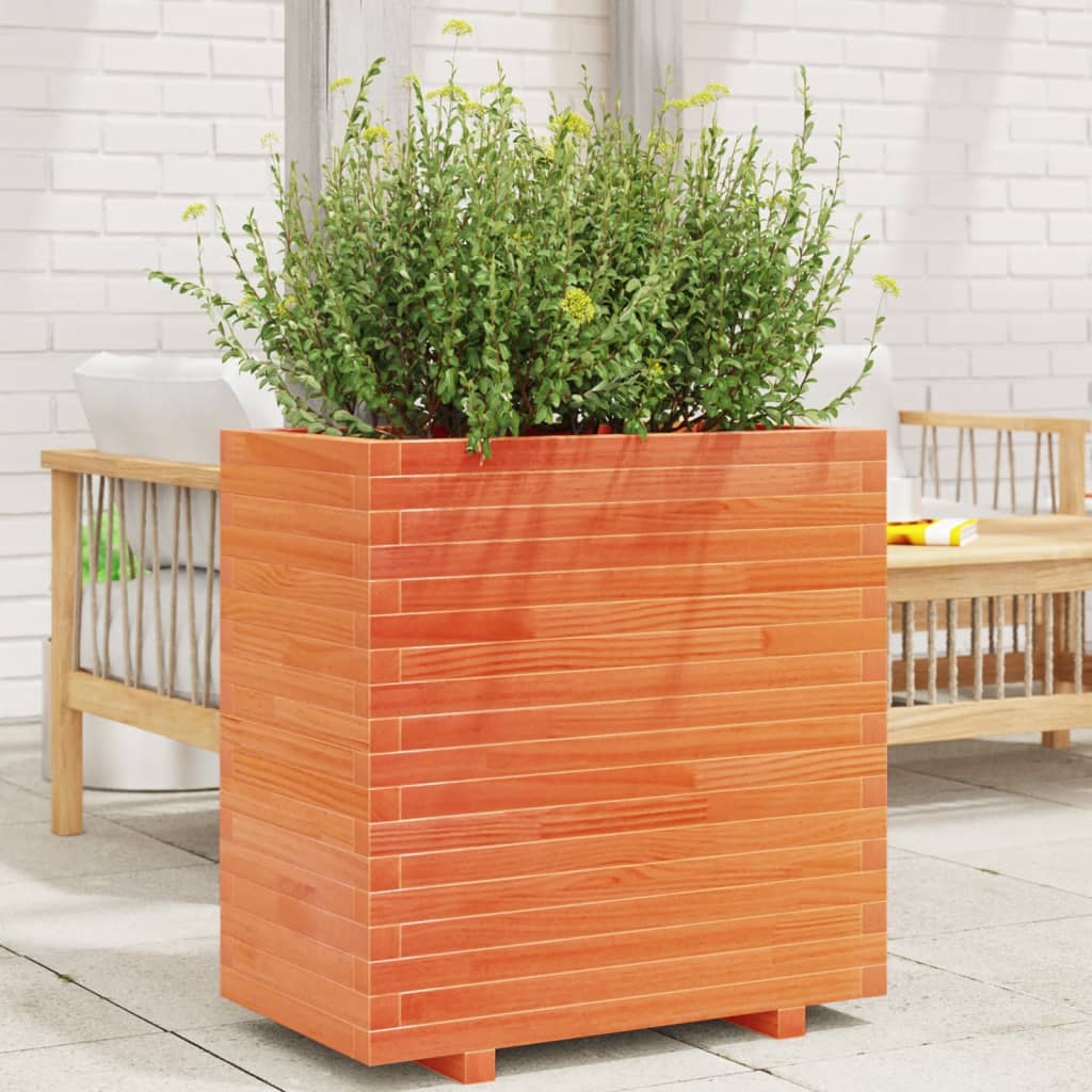Vidaxl Planning box 70x40x72 cm Solid pine wash brown