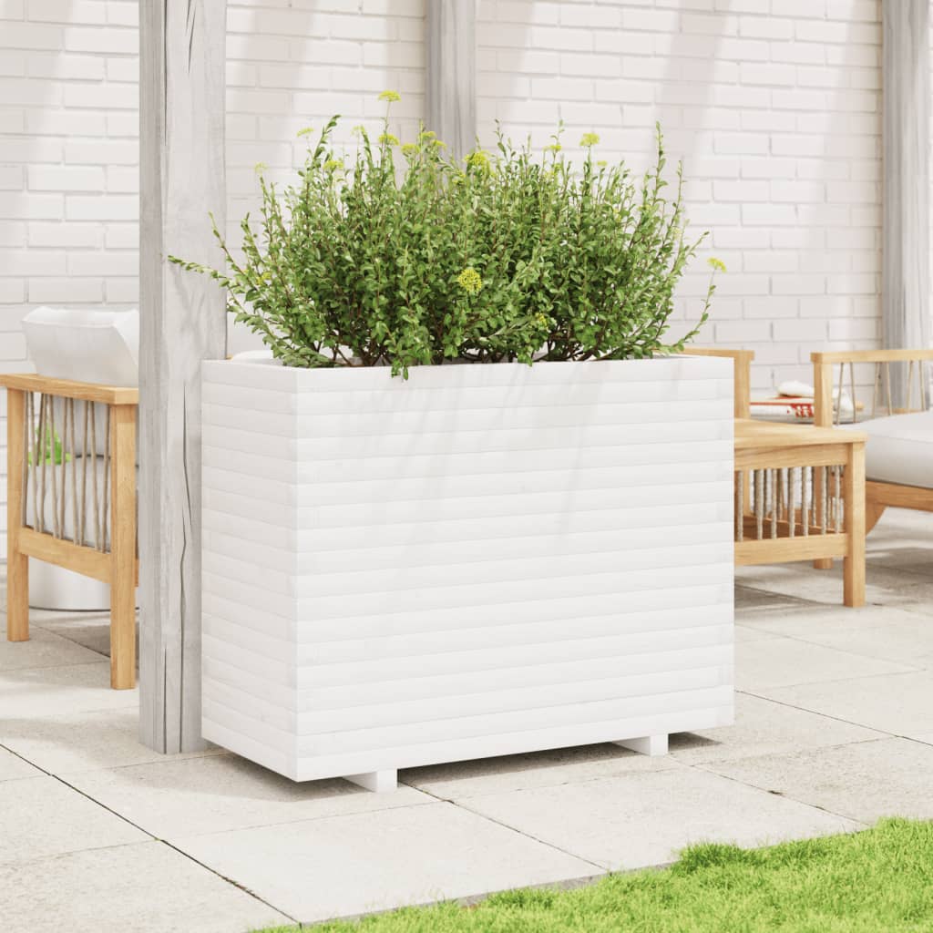 VidaXL Planning box 90x40x72 cm Solid pine white