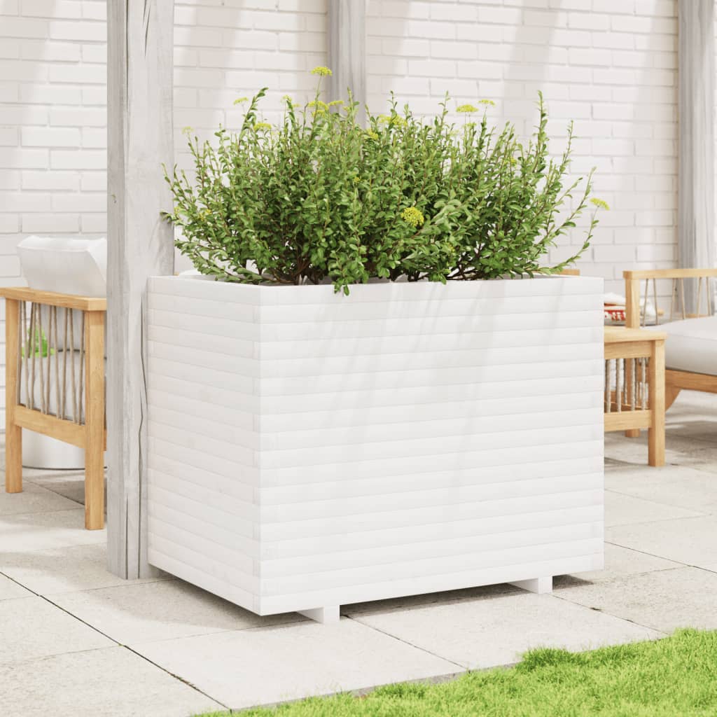 VidaXL Planning box 90x60x72 cm Solid pine white