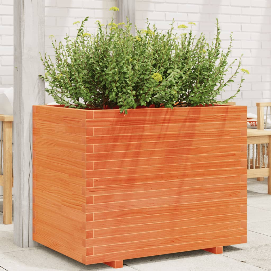 VidaXL Plannbak 90x60x72 cm Solid pine wash brown