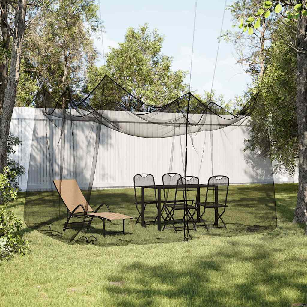 Vidaxl Mosquito Net pro vnitřní i vně 156 Mesh 300x300x250 cm černá