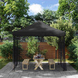 Komar vidaxl za znotraj in zunaj 156 MESH 300x300x200 cm črna