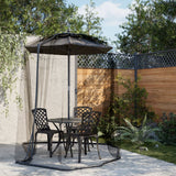 Vidaxl Mosquito Net pro deštník 220 Mesh φ300x230 cm černá
