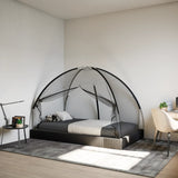 Vidaxl mosquito net with doors Mongolia 220 mesh 200x120x130 cm black
