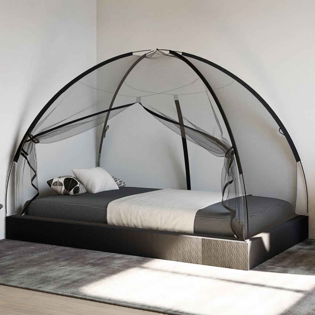Vidaxl mosquito net with doors Mongolia 220 mesh 200x120x130 cm black