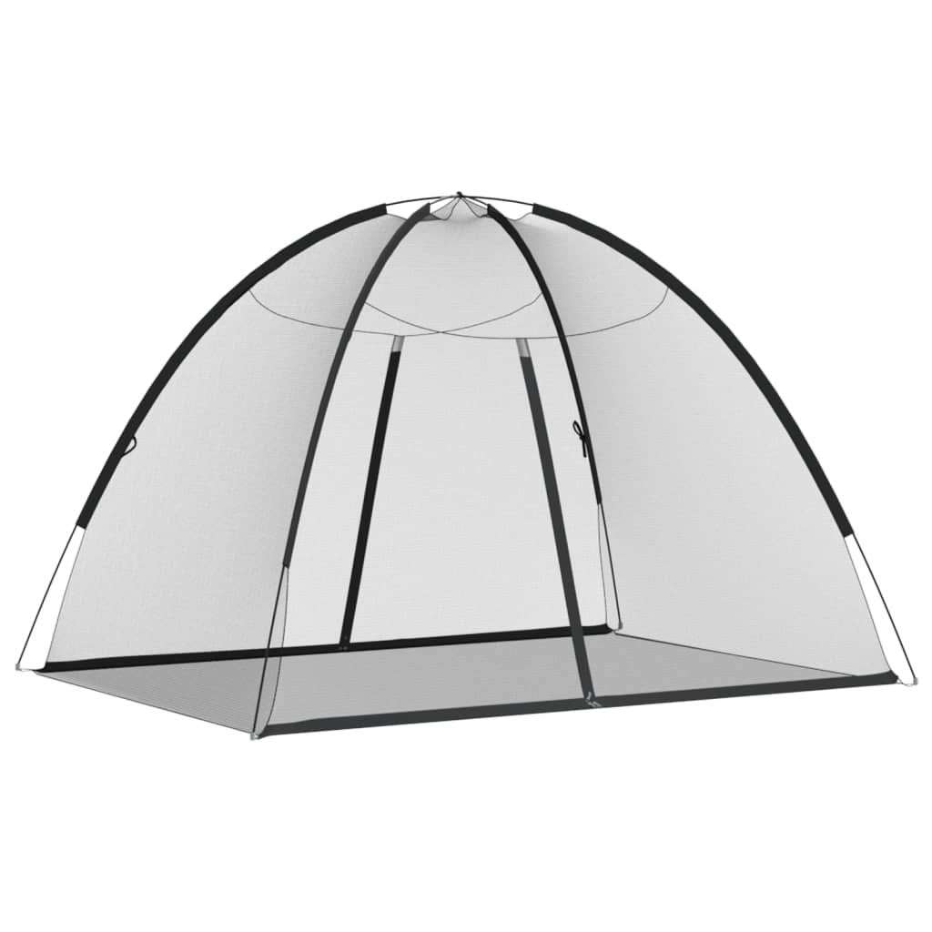 Síť Vidaxl Mosquito s dveřmi Mongolia 220 Mesh 200x150x140 cm černá