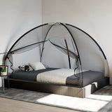 Síť Vidaxl Mosquito s dveřmi Mongolia 220 Mesh 200x150x140 cm černá