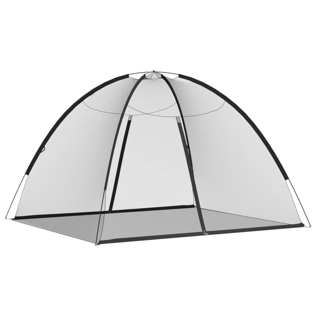 Vidaxl Mosquito Net z drzwiami Mongolia 220 Mesh 200x180x135 cm Czarna