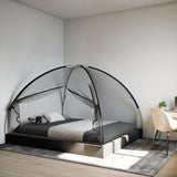 Vidaxl Mosquito Net z drzwiami Mongolia 220 Mesh 200x180x135 cm Czarna